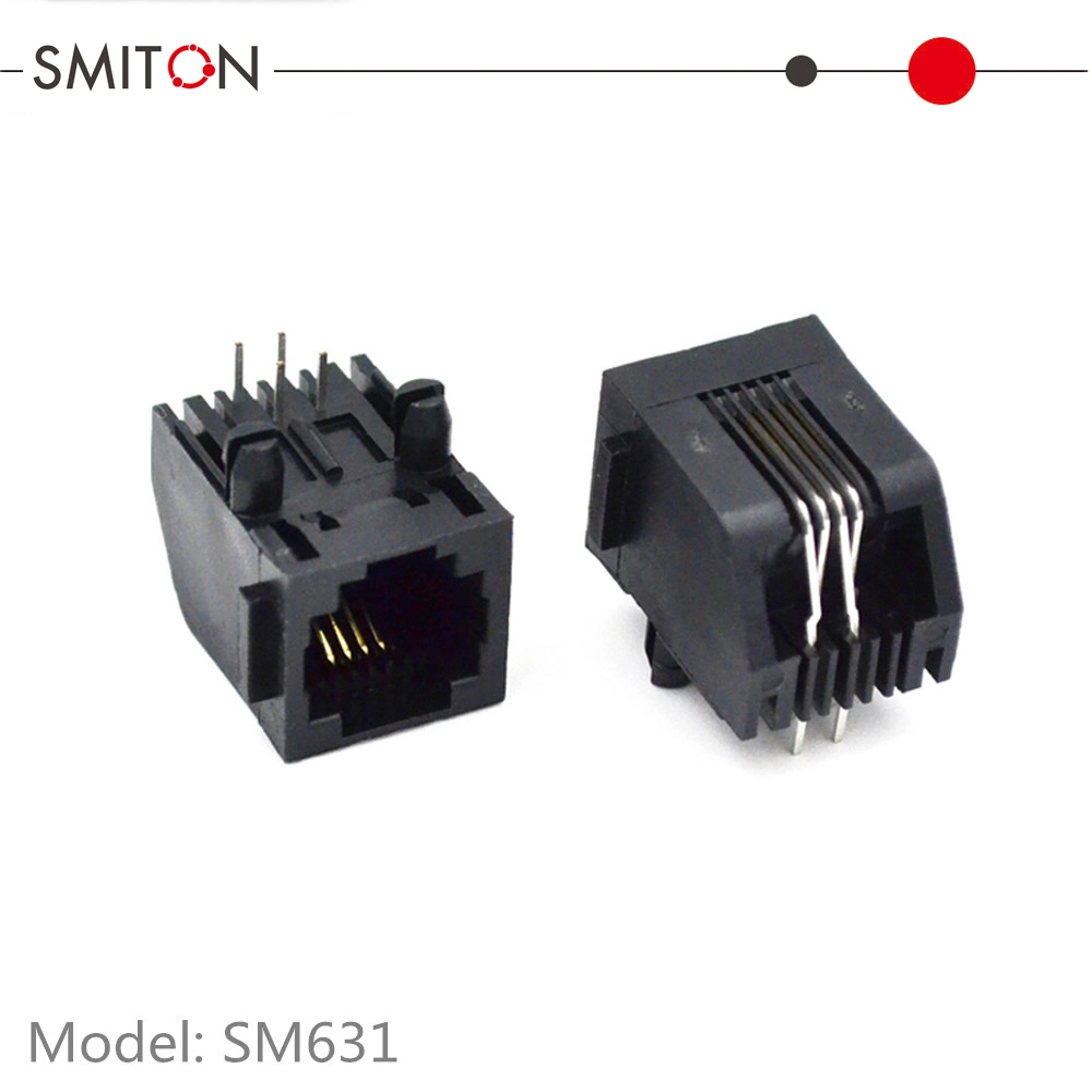 Rj11 Modular Jack 6p4c Female Connector for PCB Board