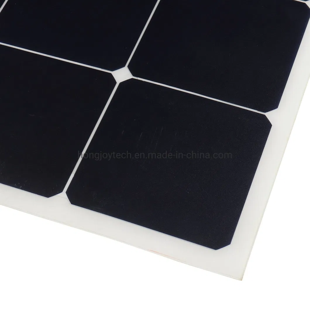 Direct Factory Single Crystal High Efficiency Mc4 PV Connector Connection Photovoltaic Bendable Solar Module 110W Ultra-Thin Portable Semi-Flexible Solar Panels