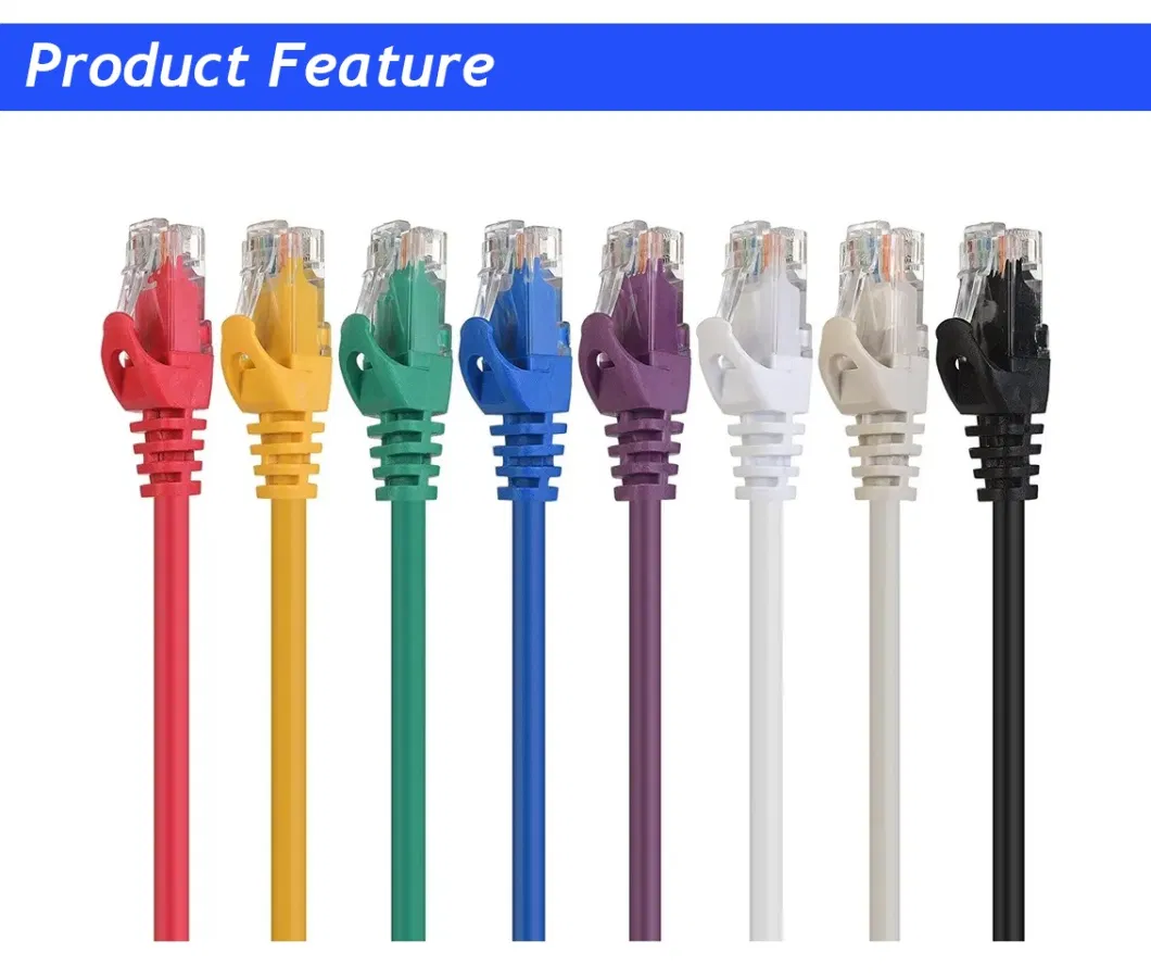 Cat5 CAT6 CAT6 Cat7 with RJ45 for Network LAN Cable Patch Cord Cable