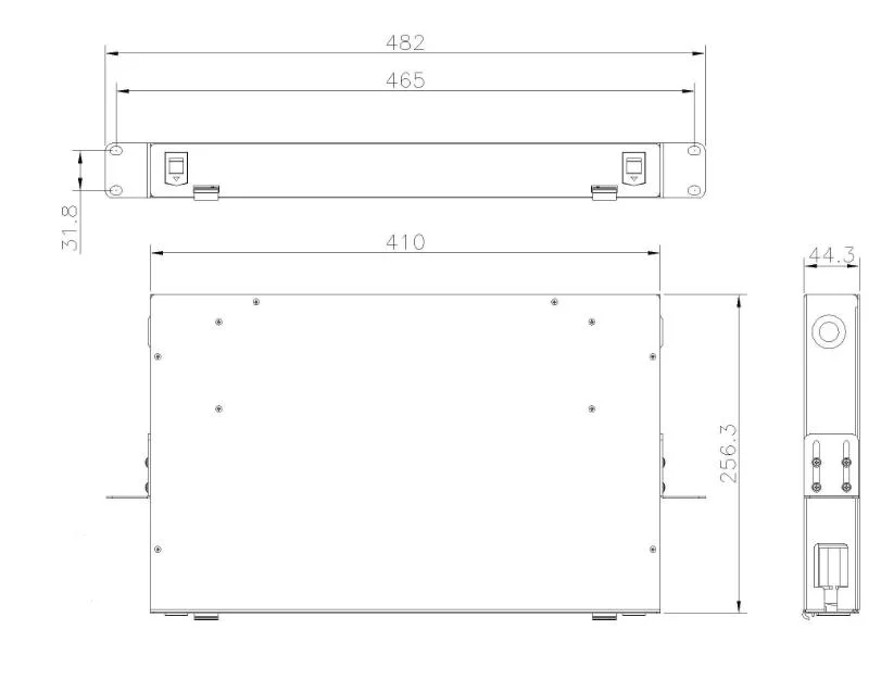 High Quality 19 Inch 12, 24, 48, 72, 96, 144 Core Fiber Optic Patch Panel