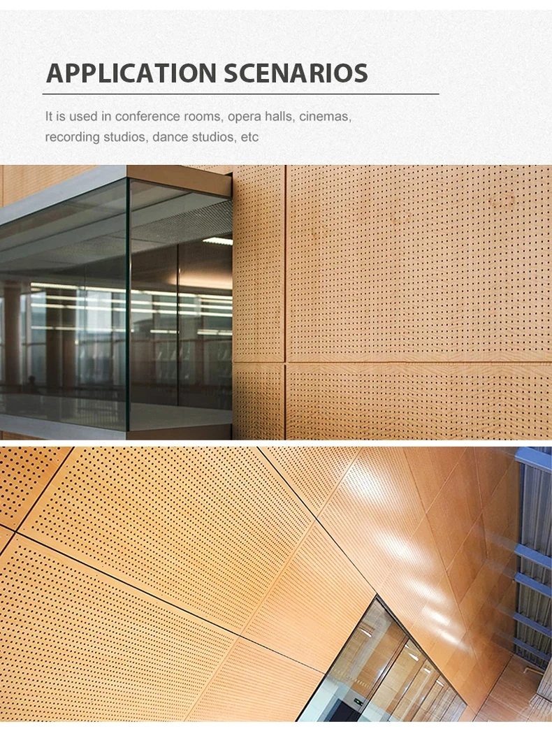 Sound Insulation Wooden Perforated Acoustic Panel