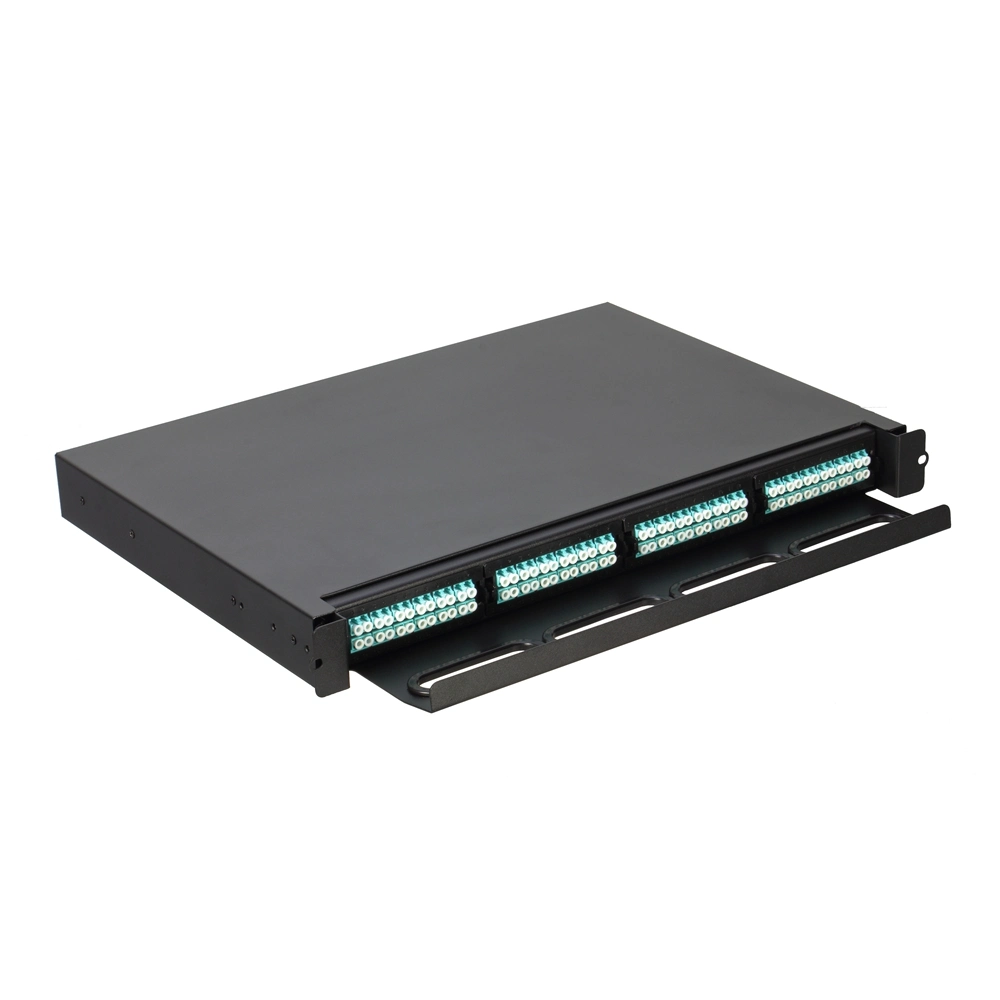 Fiber Cabling System 1u 19 Inch 96 Cores Sliding Type MTP MPO Optical Fiber Optic Patch Panel