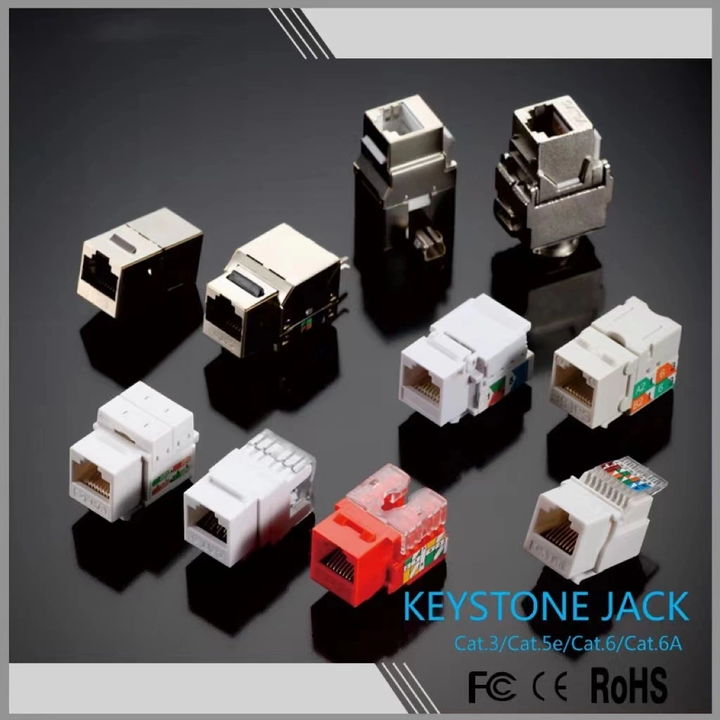 Cat.3 network socket rj45 Toolless female jack connector