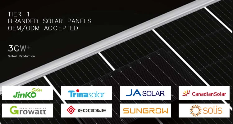 Solar Panel Mono Perc Half Cell Solar Panels Price 480W 495W 500W Panel Solar with PV Connection