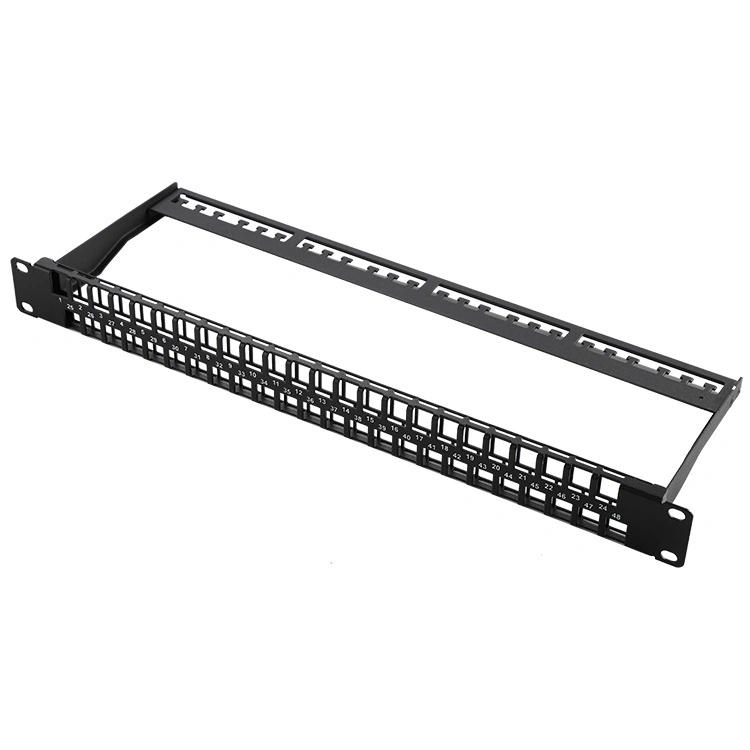 1u 48 Port Cat5e CAT6 Unshielded Patch Panel