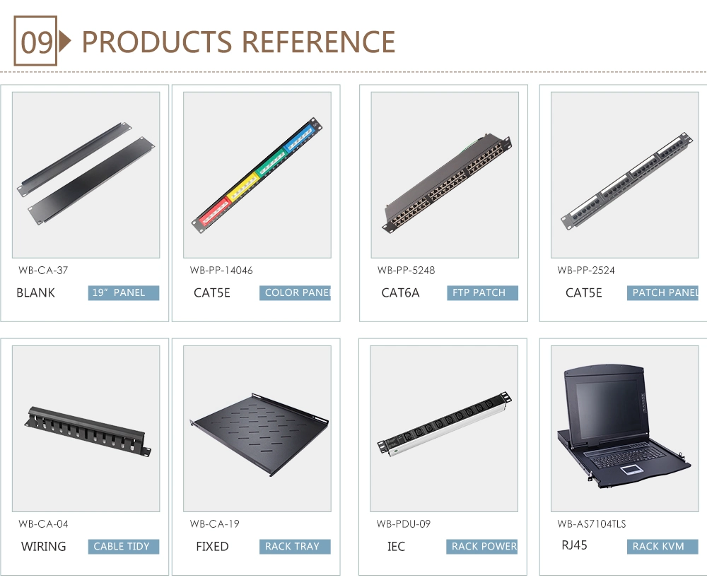 1u FTP CAT6A 24 Ports Network Patch Panel