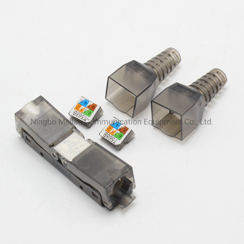 UTP Toolless Keystone Jack Cat. 6A Cat. 7 RJ45 Modular Plug Connector