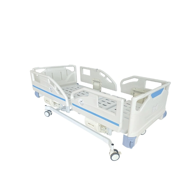 Clinic Furniture Electric 5 Functions ICU Ccu Medical Patient Nursing Hospital Bed, Five Functions Therapy ICU Electric Physical Sick Hospital Bed Cheap Price