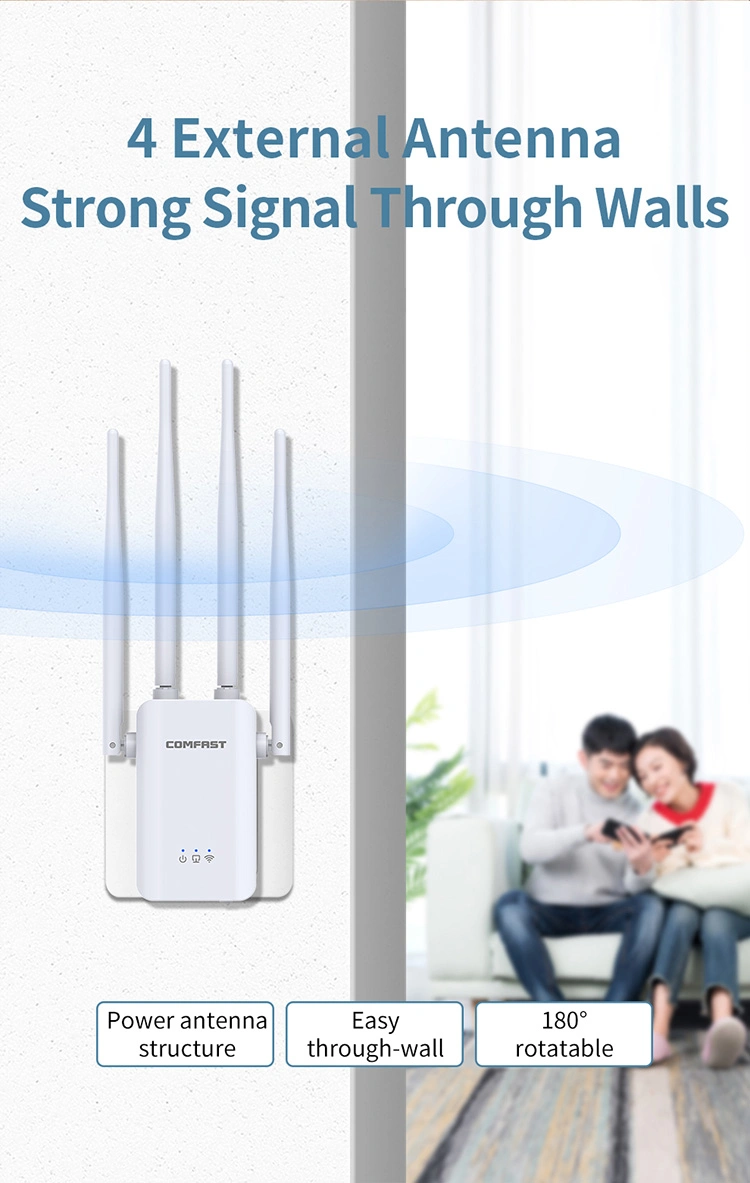 Comfast 2.4GHz 300Mbps CF-Wr304s V2 Mt7628kn WiFi Range Extender Amplifier Repeater