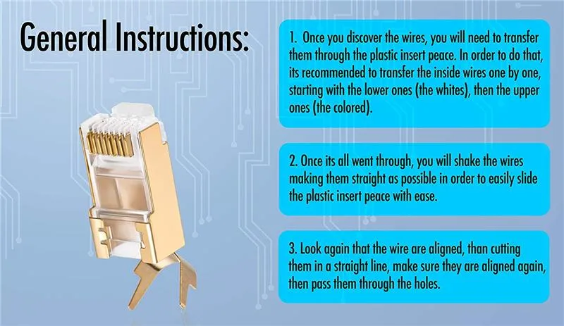 Gold Plate 50u Shield Plug Cat7 RJ45 Connector