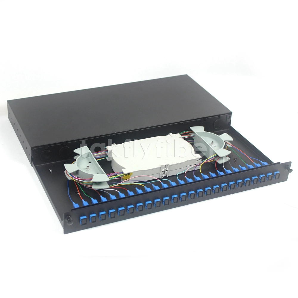 FTTH 24 Ports Rack Mounted Fiber Patch Panel (TK-ODF-R24)