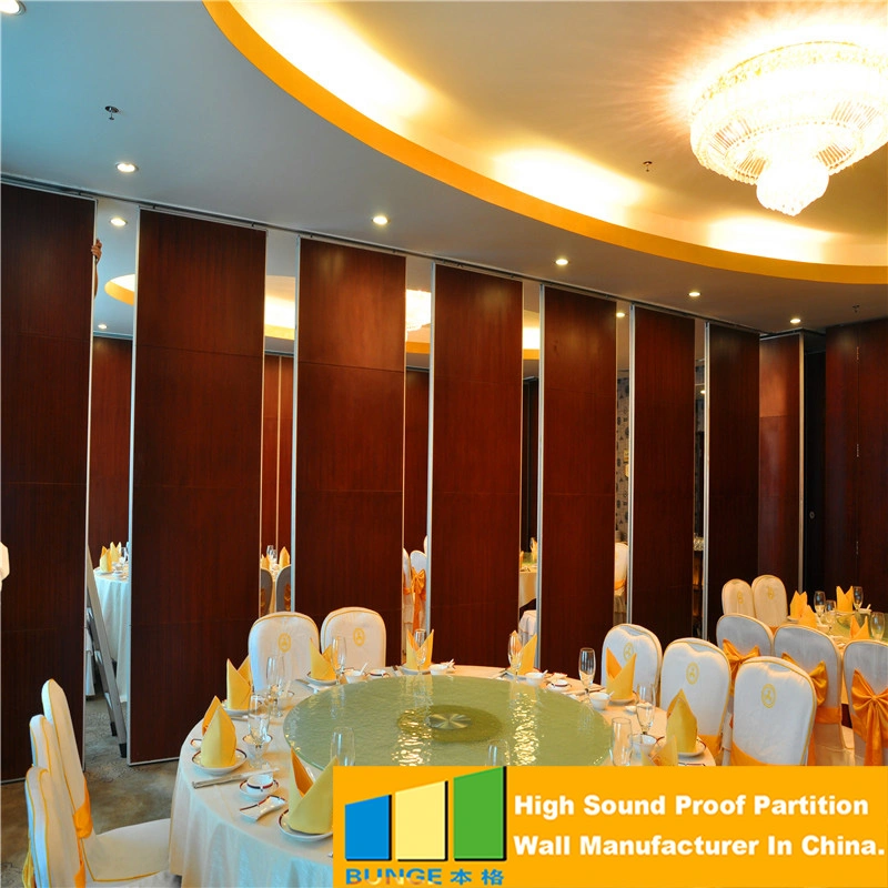 Aluminum Frame Sliding Hotel Partition Movable Wall Acoustic Panel