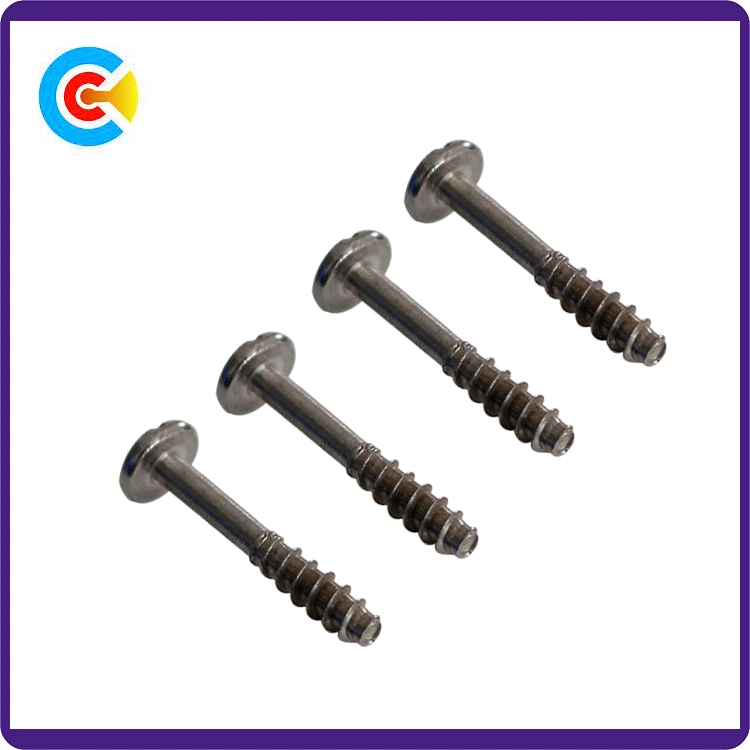 DIN/ANSI/BS/JIS Carbon-Steel/Stainless-Steel Word Shrink Rod English Flat-Tail Self-Tapping Screws