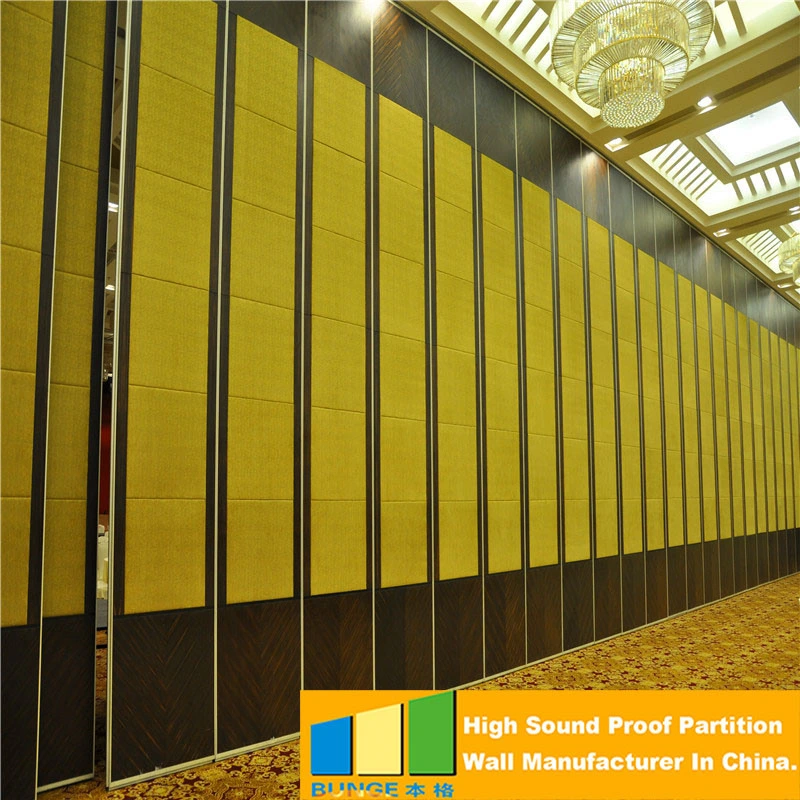 Aluminum Frame Sliding Hotel Partition Movable Wall Acoustic Panel