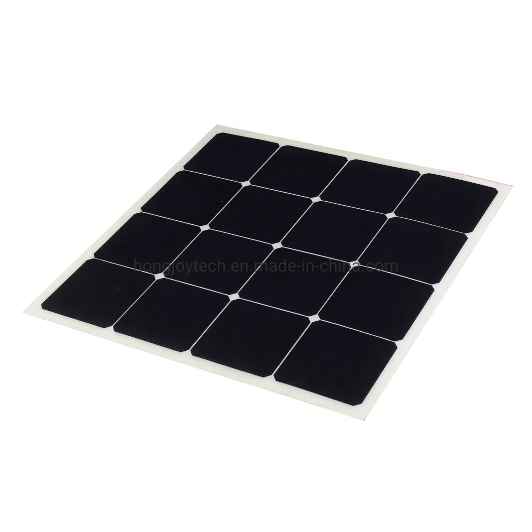 Direct Factory Single Crystal High Efficiency Mc4 PV Connector Connection Photovoltaic Bendable Solar Module 110W Ultra-Thin Portable Semi-Flexible Solar Panels