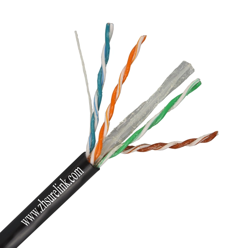 Customized 4pair 23AWG 550MHz Double Screen Network Internet Cable RJ45 Cable Fftp CAT6A Cat7