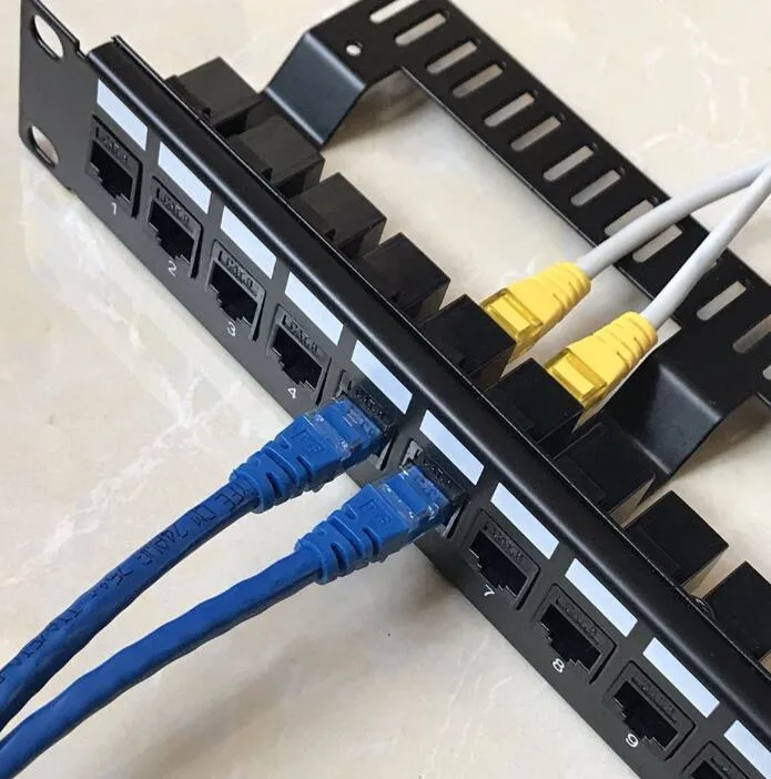 High Quality AMP 24 Port CAT6/Cat5e Patch Panel