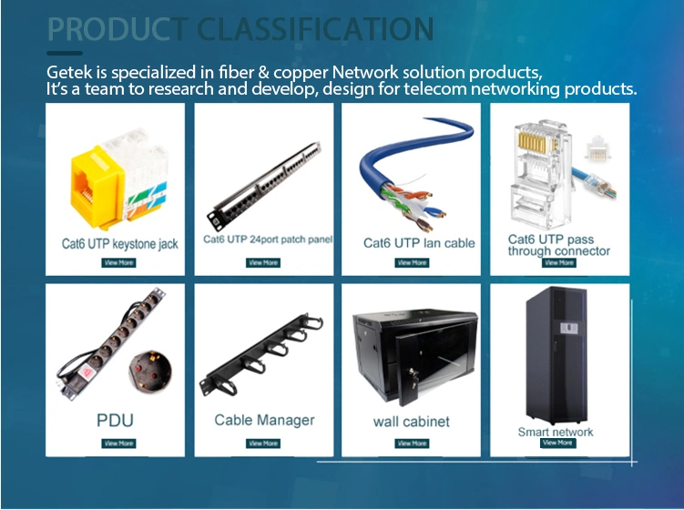 Gcabling 1u UTP 24 Ports Network Used for Communication Network for Cord Connection and Management