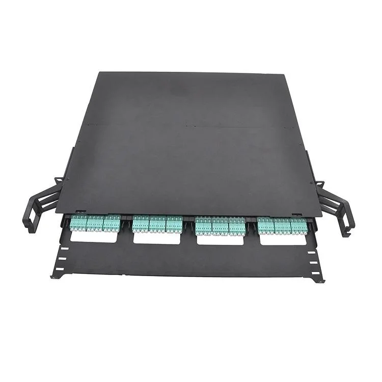 High Density Rack Mount Type 1u UHD MPO&MTP-LC 144 Port Fiber Optic Patch Panel