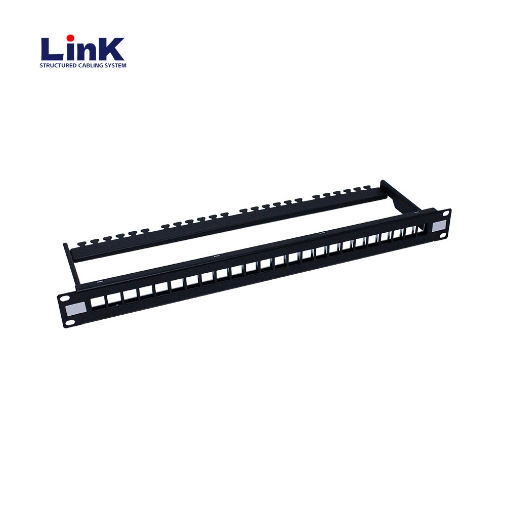 Rack Mounting DIN-Rail Cat5e Patch Panel for Industrial Ethernet Networks