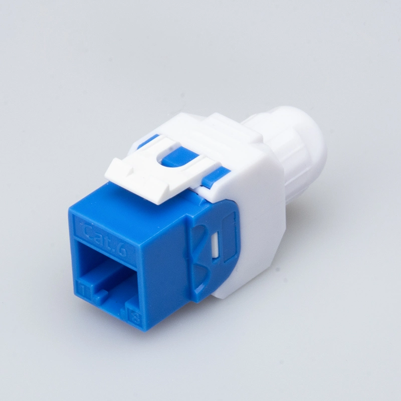 Network Cat5e CAT6 CAT6A Unshielded Keystone Jack RJ45 Thread Nut Modular Connector