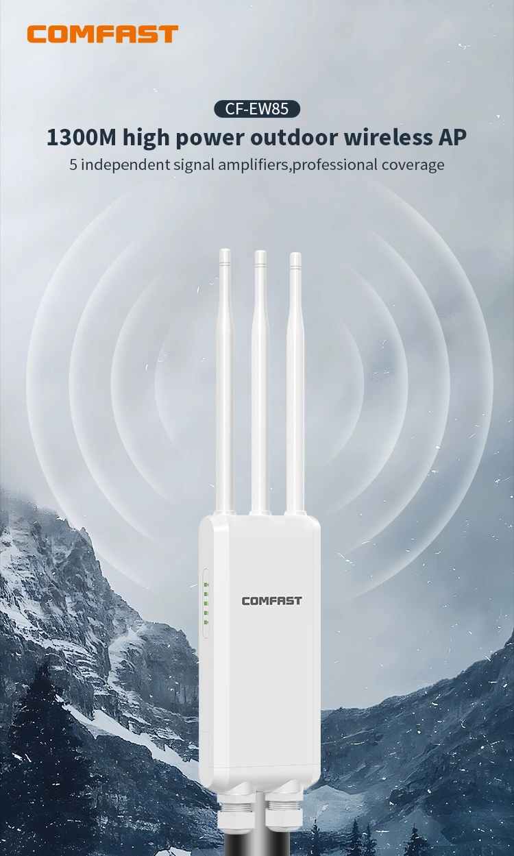 1300Mbps WiFi Access Point 5 Independent Signal Amplifiers