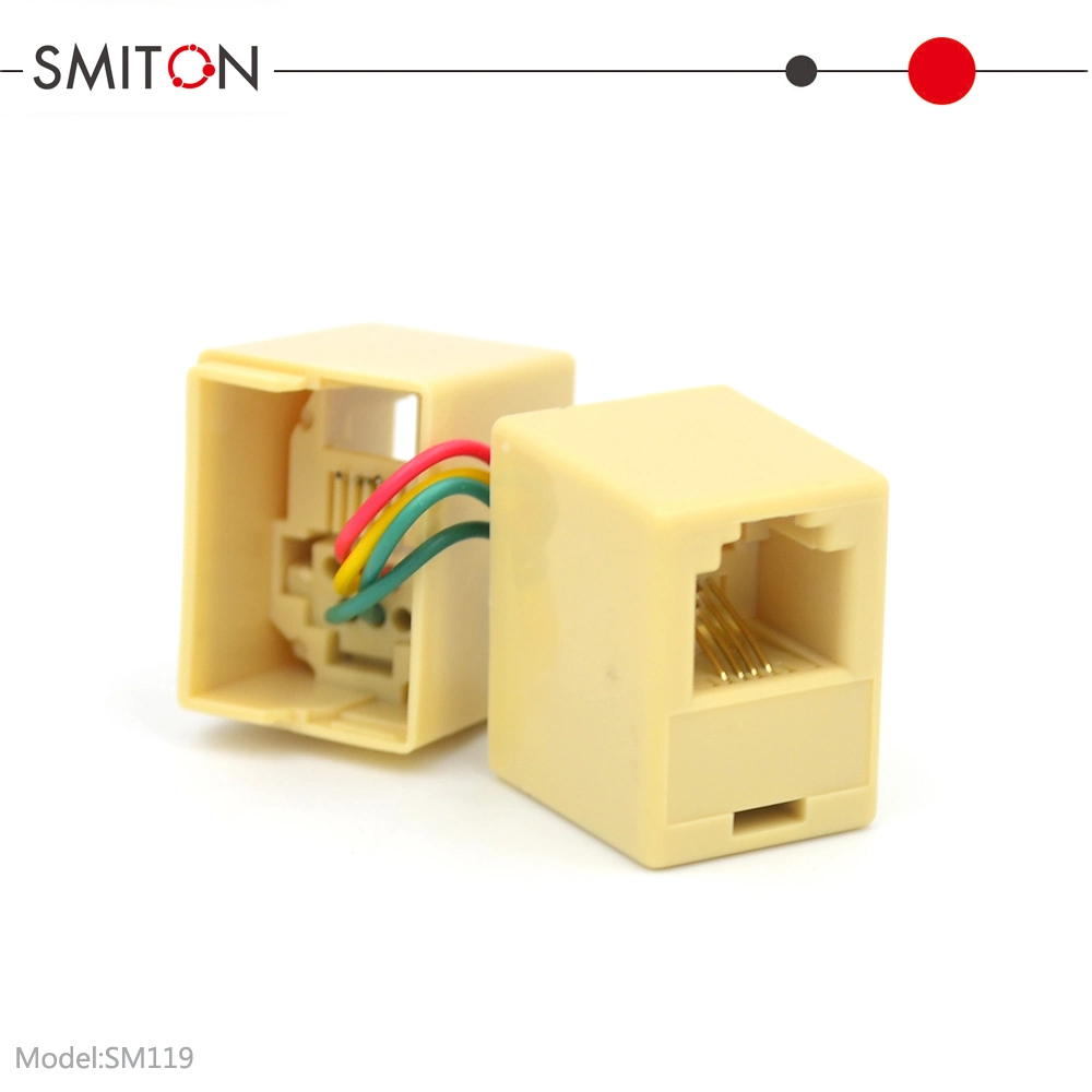 Rj11 UTP Cat3 Keystone Jack 6p4c Inline Coupler