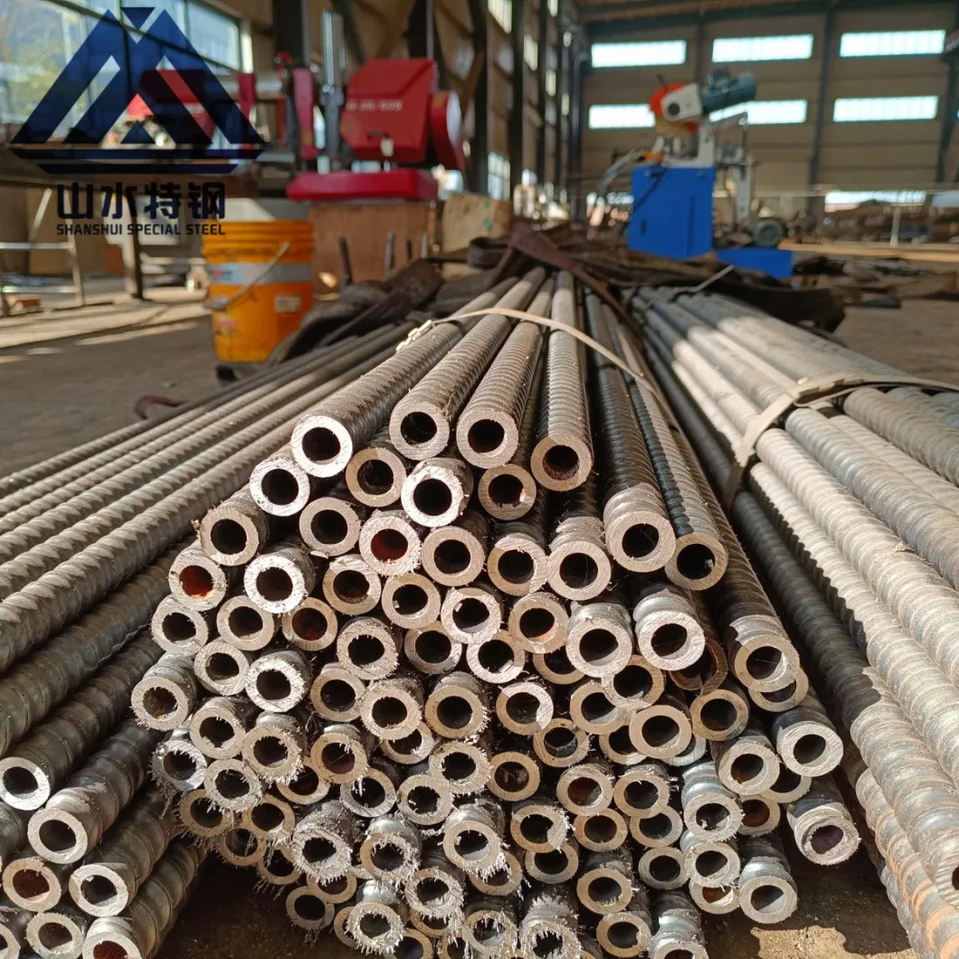 40cr ASTM5140 ISO Hot Rolled Hollow Grouting Anchor Rod/Bar Rock Bolts Self Drilling Anchor