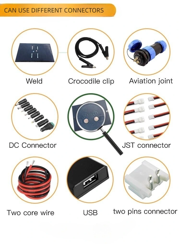 Hot Sale Best Price Small Solar Module 2W 6V Solar Panel with pH2.0 Connector