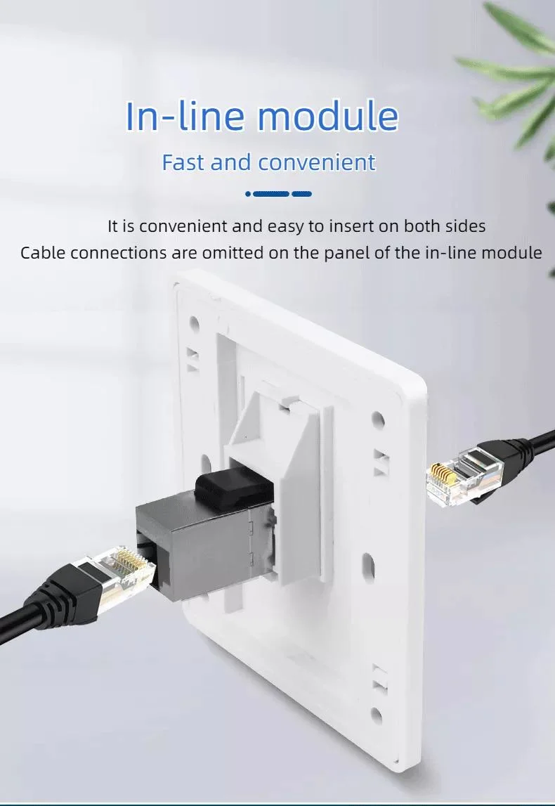 FTP RJ45 CAT6A Keystone Jack CAT6A Shielded Connector Network CAT6A