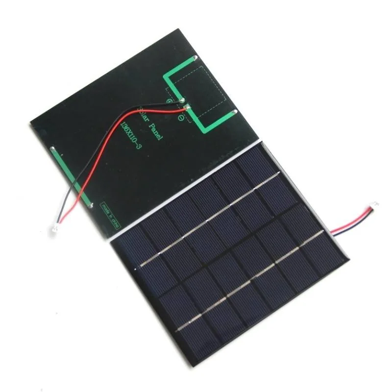 Hot Sale Best Price Small Solar Module 2W 6V Solar Panel with pH2.0 Connector