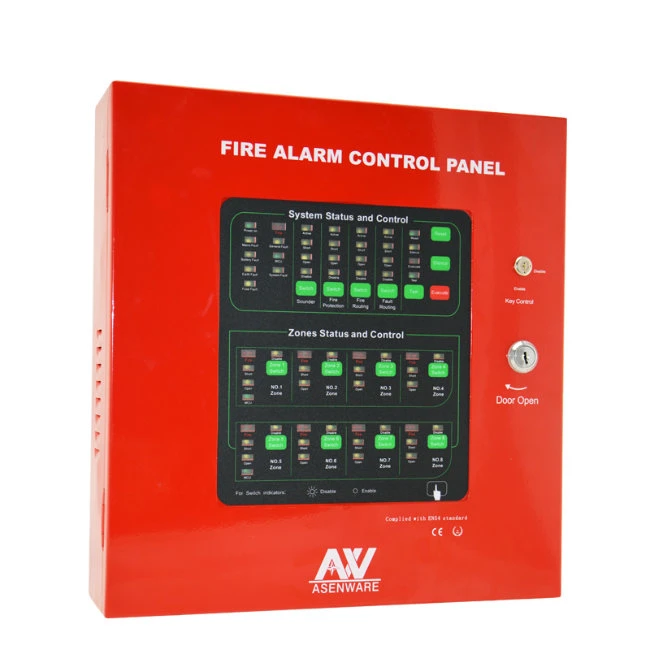 Environmental Smoke Heat Detector Network Conventional Fire Alarm Control Panel