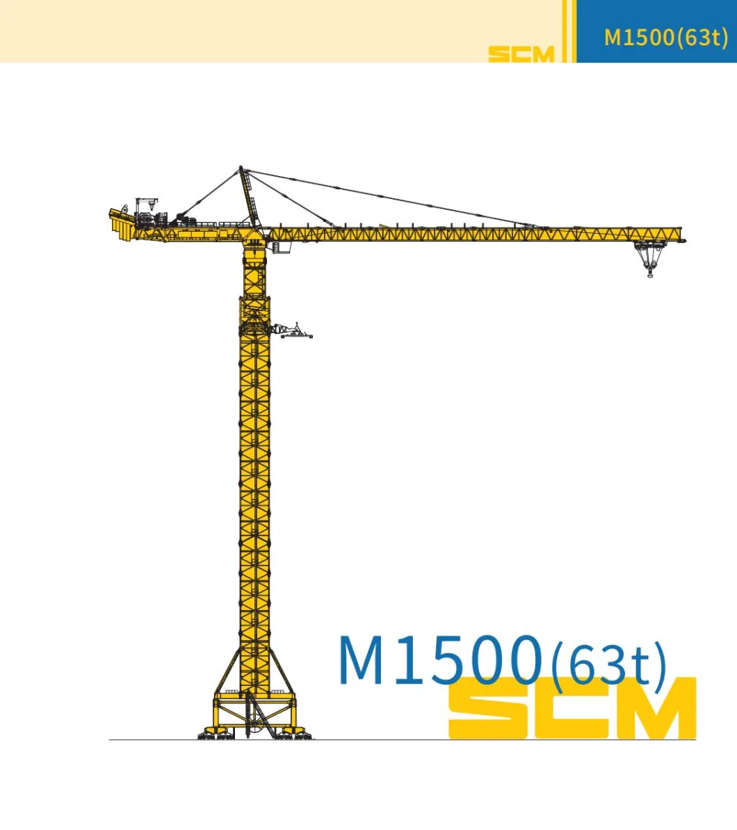 Tower Crane Construction Crane Construction Machinery Hammer Head Topkit Tower Crane 63t