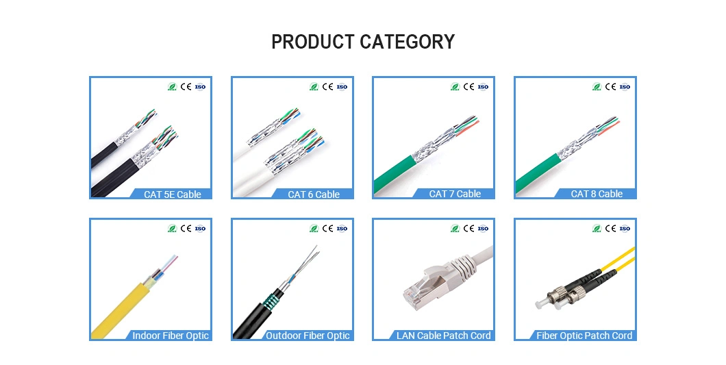 Cat7 CAT6 CAT6A LAN Cable Cat7 RJ45 Plug CAT6 CAT6A Cat5e UTP/ SFTP/ FTP Communication Cable