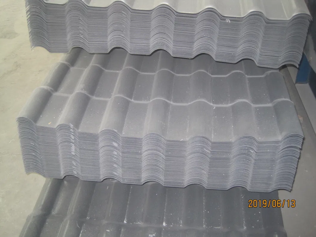 Trapezoidal PVC Resin Compound Roof Tile, Resin Roofing Sheet, Resin Roof Panel