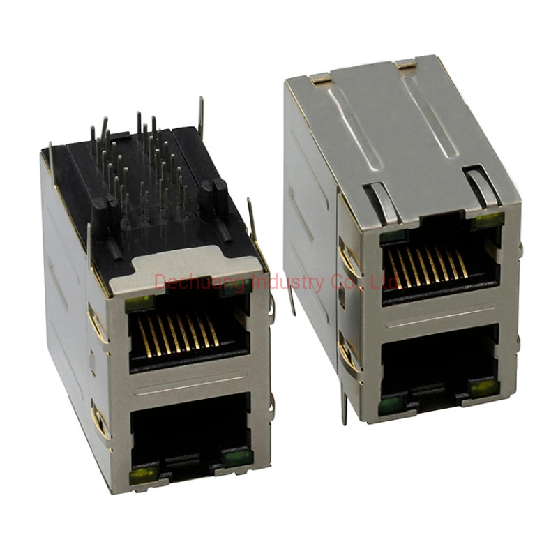 Good Quality 8p8c Female Keystone Plug Modular Jack PCB Network Plug Gigabit Shielded Cat7 RJ45 Connectors