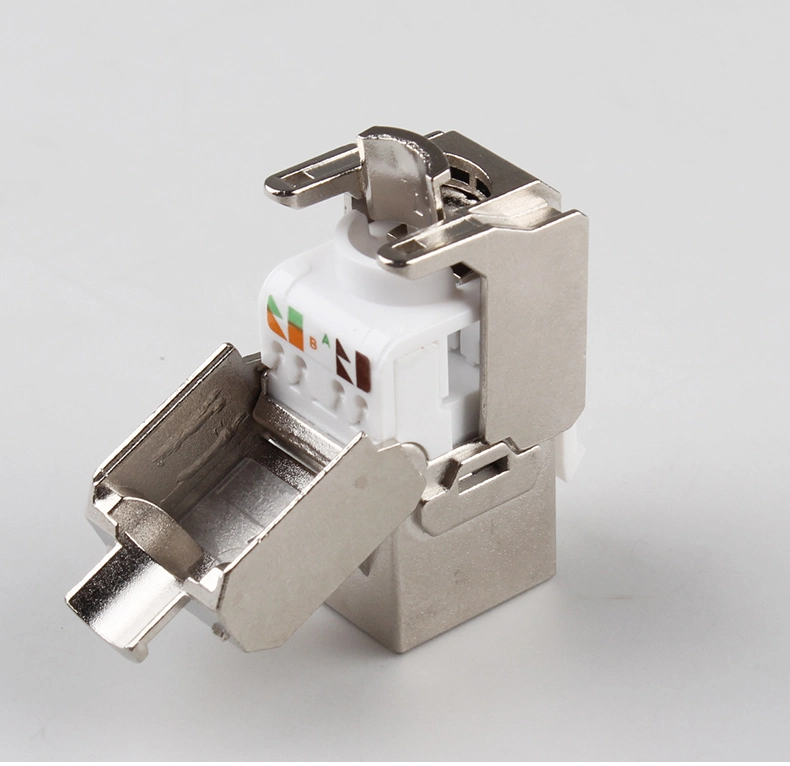 RJ45 CAT6A Keystone Jack Shielded FTP 8p8c Keystone Module Connector