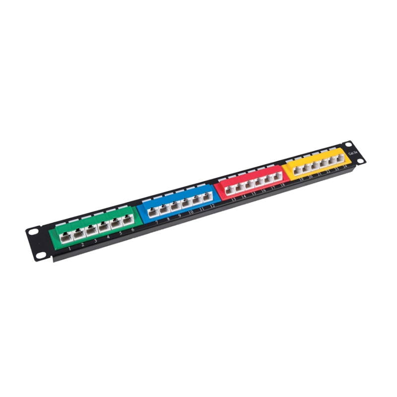 19 Inch Keystone High Quality Modular Structure Cabling Patch Panel