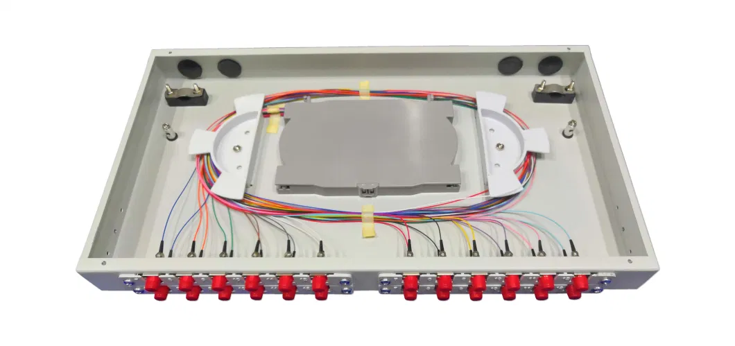 Plastic Rotary Fiber Patch Panel 24 Core Sc Upc Fdf Fiber Optical Distribution Frame