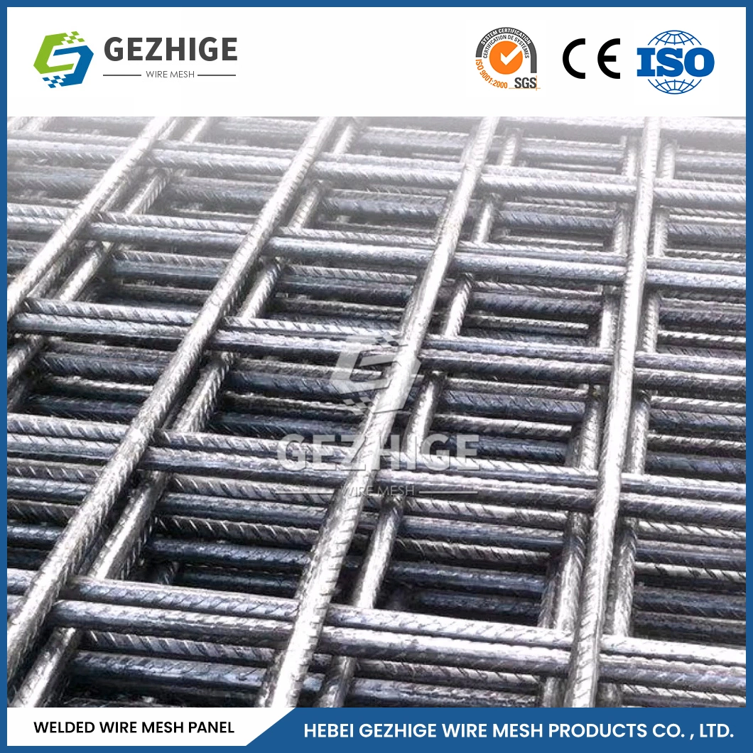 Gezhige Welded Wire Mesh Panel Manufacturing Galvanized Welded Wire Mesh Fence Panel China 25.4 50.8 76.2 101.6 mm Aperture Welded Wire Mesh Fence Panels