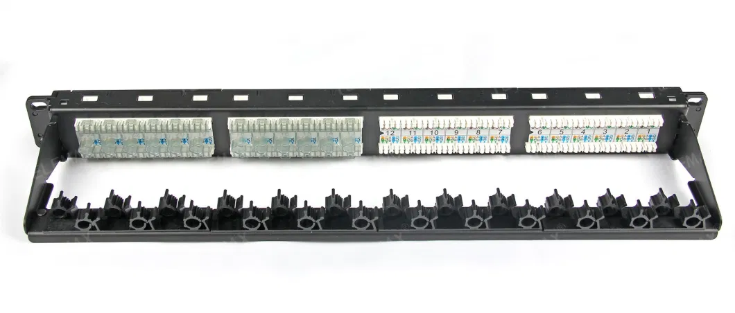 CAT6 CAT6A UTP Networking RJ45 Socket 8p8c LAN Patch Panel 24port 19inch