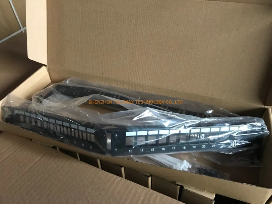 New Type 1u 24 Port UTP Blank Angled Krone Patch Panel