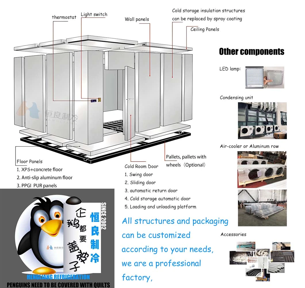 One Stop Solution PU Sandwich Panel Price for Cold Room Connection Freezer Room Wall Chiller Door