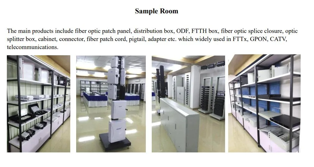 FTTH Enclosure ODF Fiber Optic Patch Panel 24 Core Indoor Wall Mounted Cable Distribution Frame/ Box