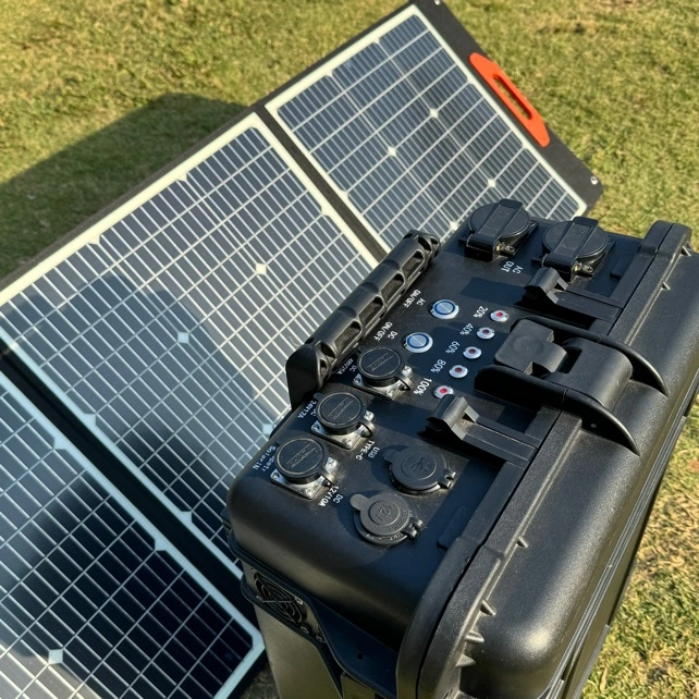 Flexible 100W Foldable Portable Solar Panel with Charger Connector