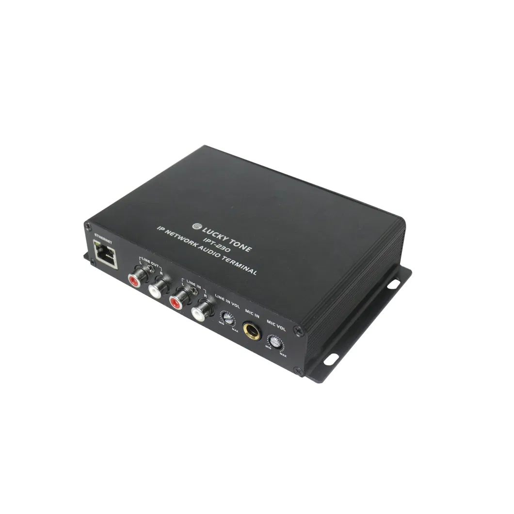 IP Network Audio Wall-Mounted Terminal 2*30 IP Amplifier with Standard RJ45 Network Interface