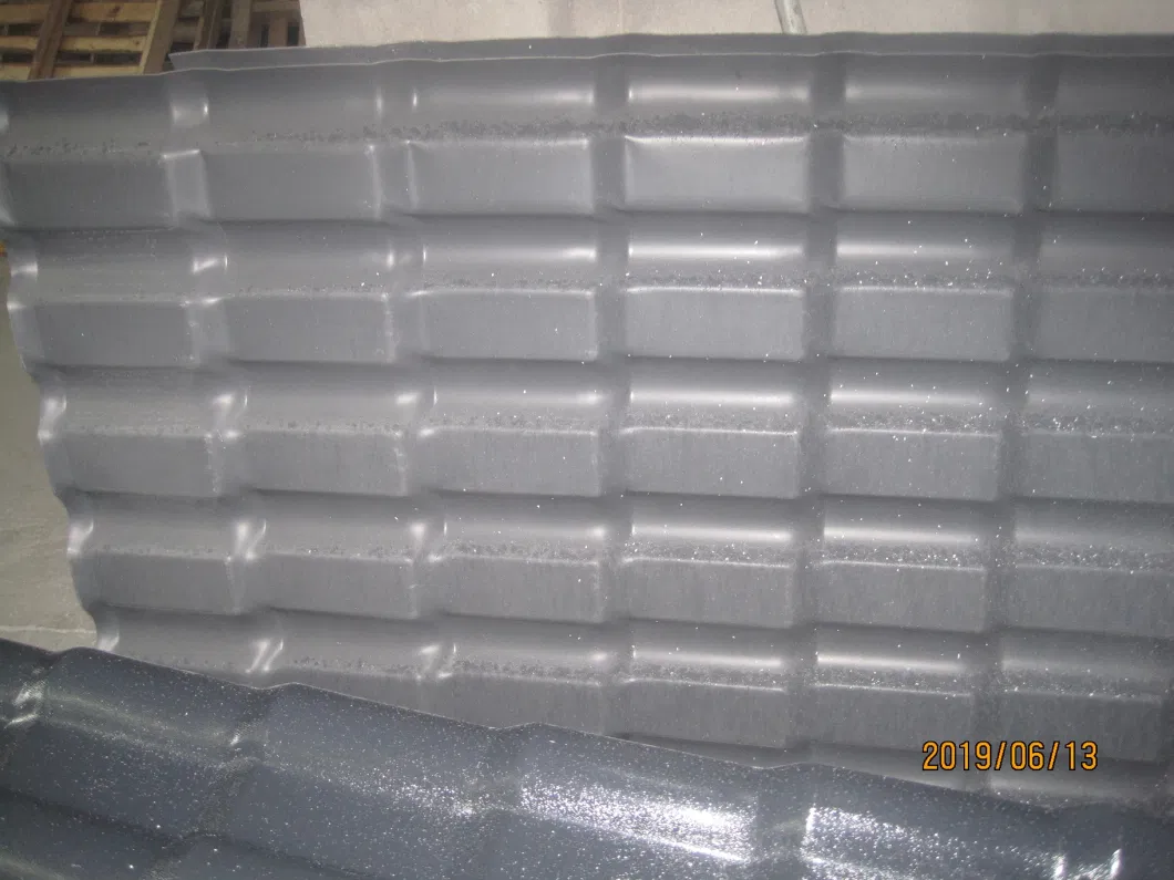 Trapezoidal PVC Resin Compound Roof Tile, Resin Roofing Sheet, Resin Roof Panel