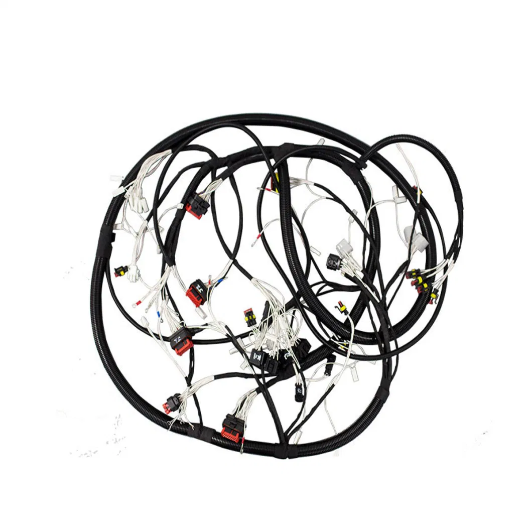 Customized Car Navigation Signal Transmission Control Cable Motorcycle ECU Controller Waterproof Wiring Harness AMP Automotive Wiring Harness