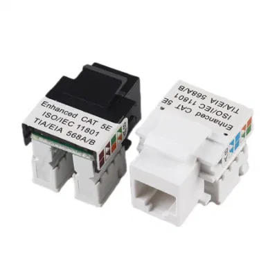 Presa Keystone RJ45 Cat5e Punch-down 8p8c per piastra frontale RJ45