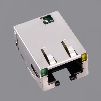 Connettore RJ45 con connettore Magjack con linguetta inferiore 10g base-T.